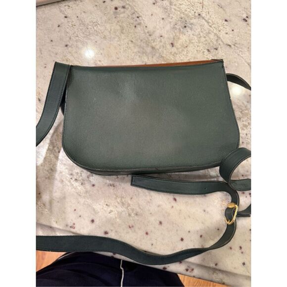 Tinnakeenly Leathers Irish Craft Fine Leather Green & Brown Shoulder Bag - Picture 7 of 9